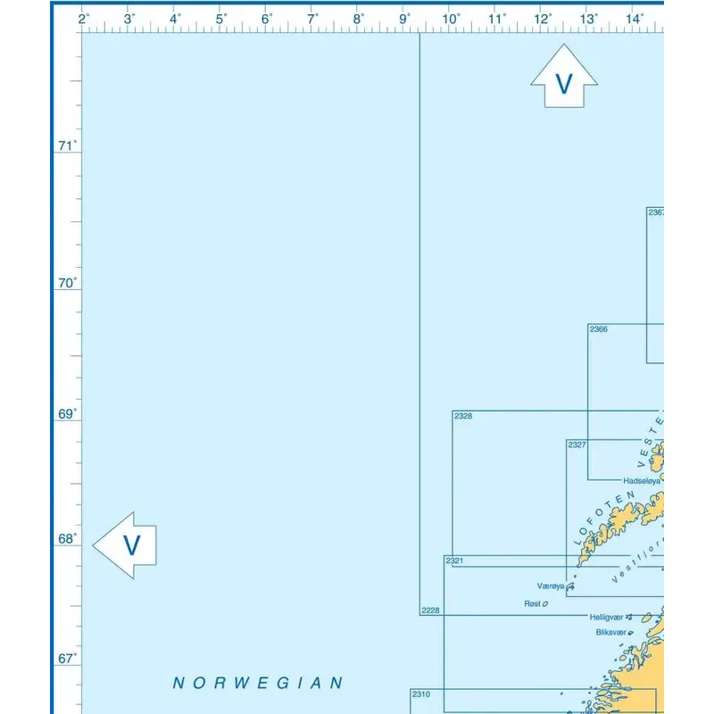 Admiralty Charts Norway, North-West Russia, Iceland And Faeroes D3 51-3