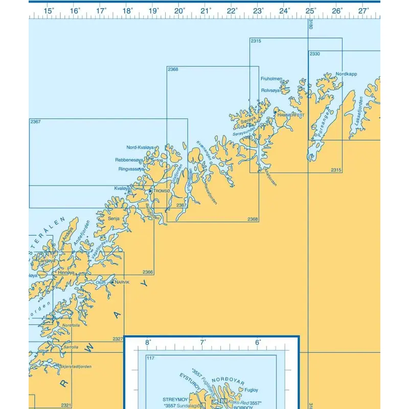 Admiralty Charts Norway, North-West Russia, Iceland And Faeroes D3 51-4