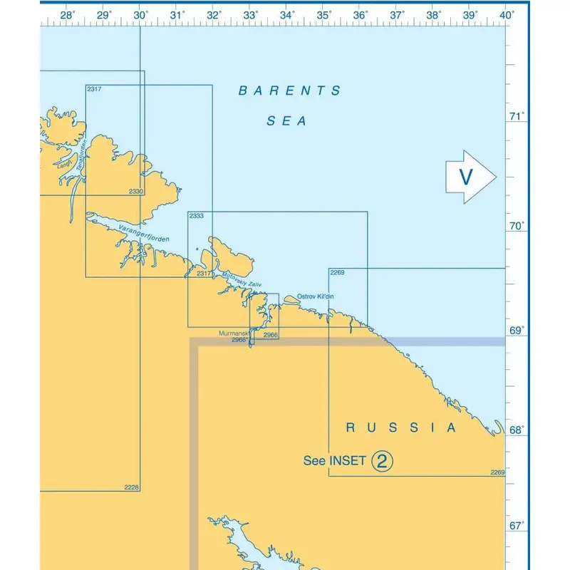 Admiralty Charts Norway, North-West Russia, Iceland And Faeroes D3 51-5