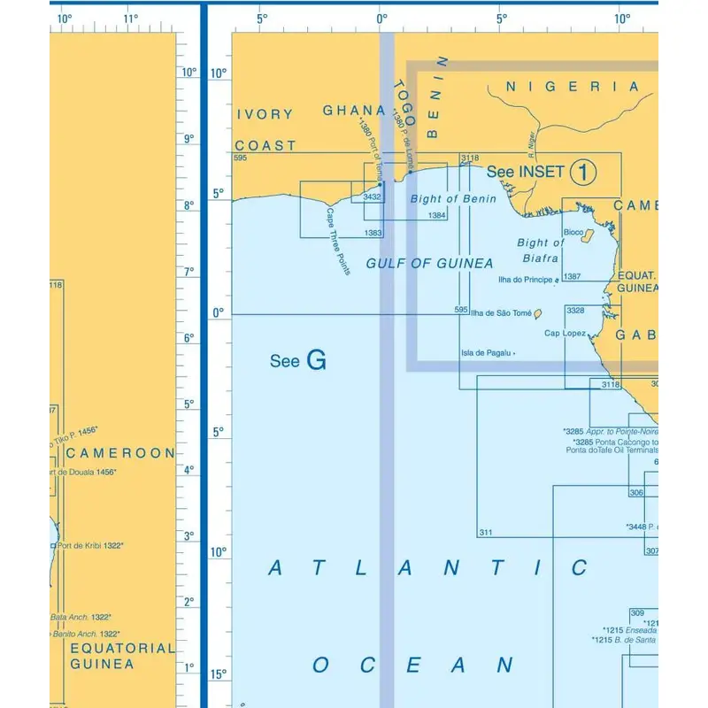 Admiralty Charts Africa (Ghana To Mozambique) & Tristan Da Cunha Group G1 67-4