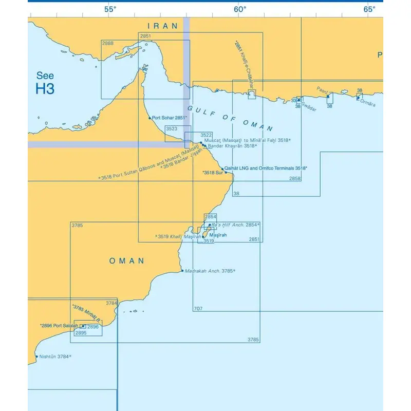 Admiralty Charts Arabian Sea H1 71-4