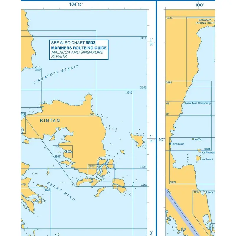 Admiralty Charts Singapore And Approaches, Gulf Of Thailand I2 81-4