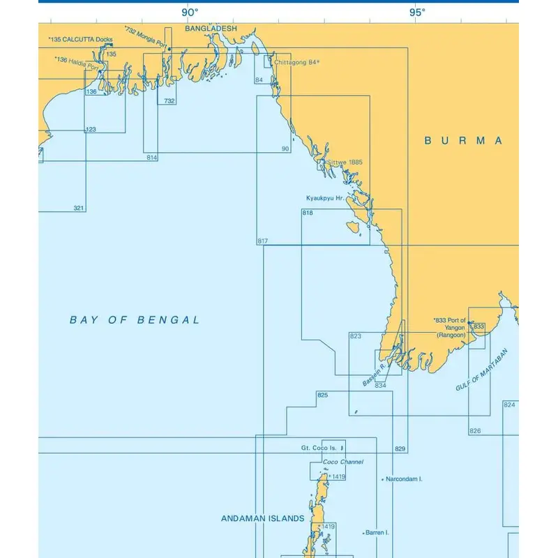 Admiralty Charts Bay Of Bengal I 77-4