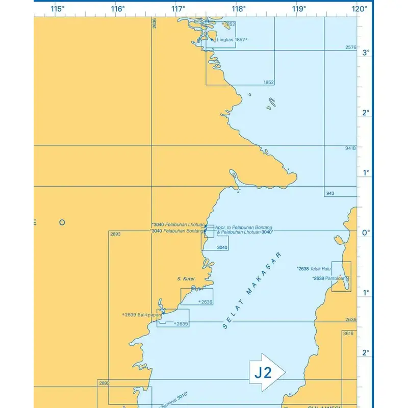 Admiralty Charts Borneo And Jawa J1 85-5