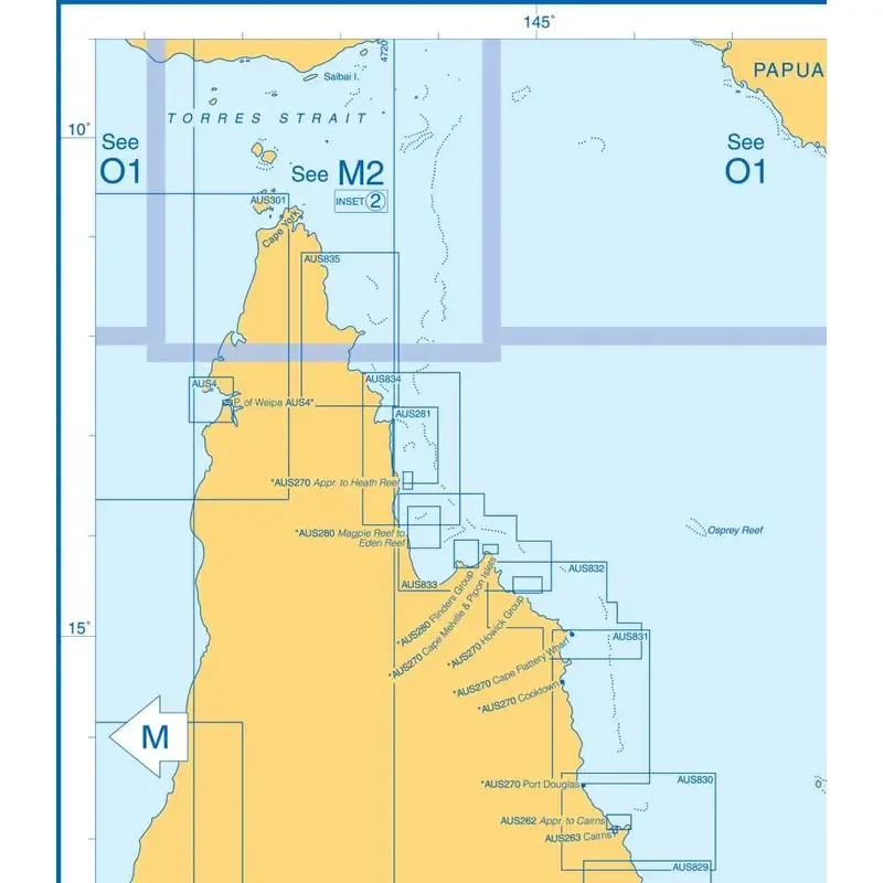 Admiralty Charts East Coast Of Australia M1 103-3