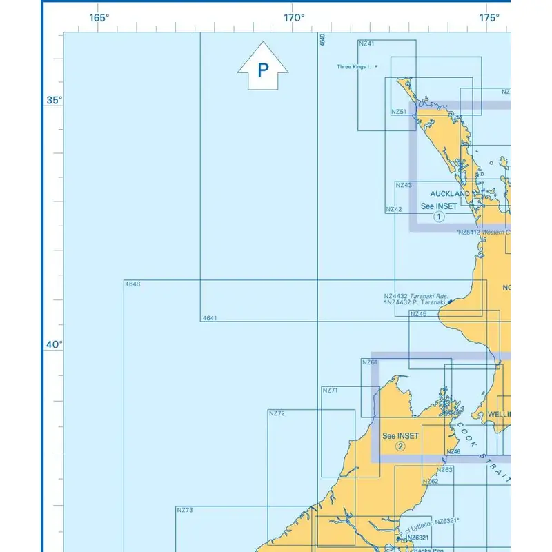 Admiralty Charts New Zealand N 107-3