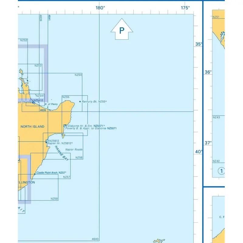 Admiralty Charts New Zealand N 107-4