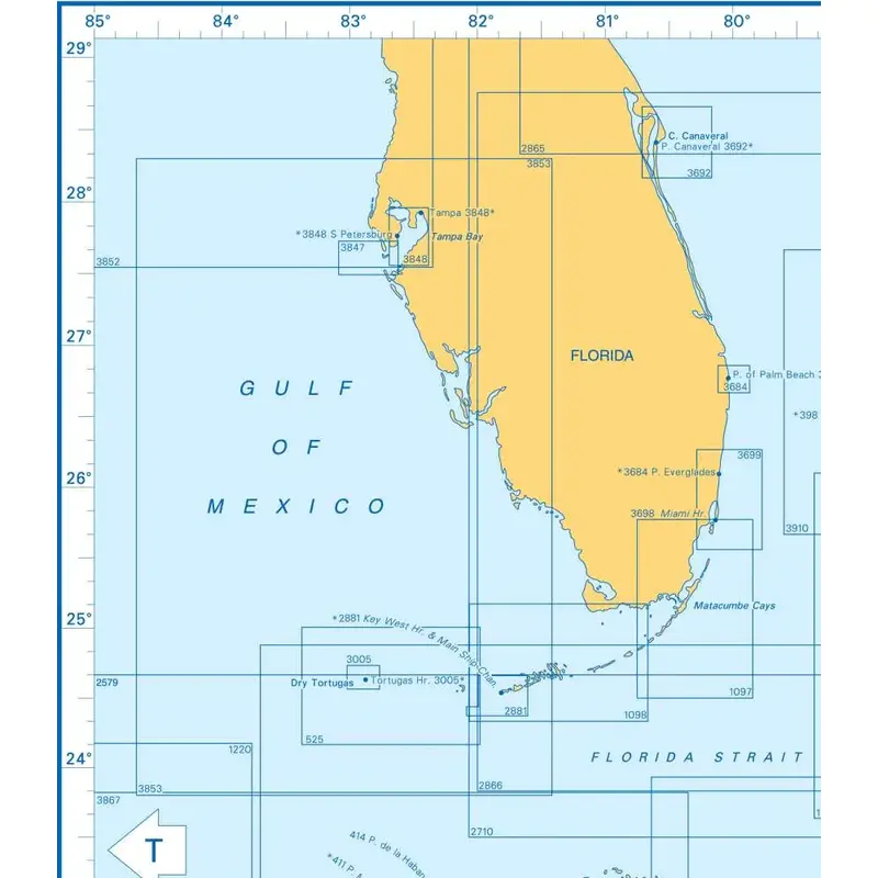 Admiralty Charts West Indies, Bahamas to Dominican Republic, Cuba and Jamaica T2 139-3
