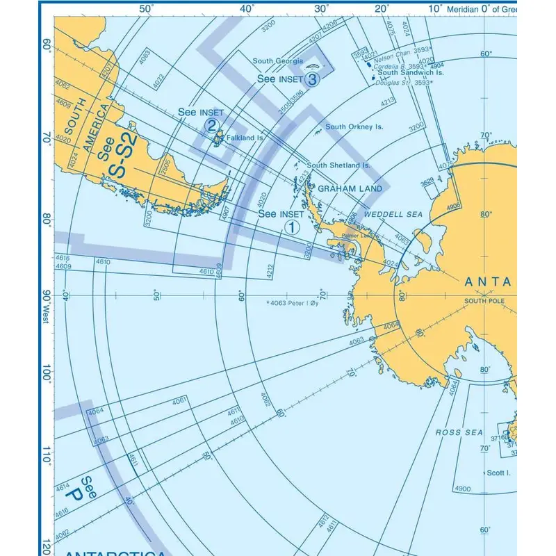 Admiralty Charts Antarctica, Falkland Islands And Islands In The Southern Ocean W 149-3