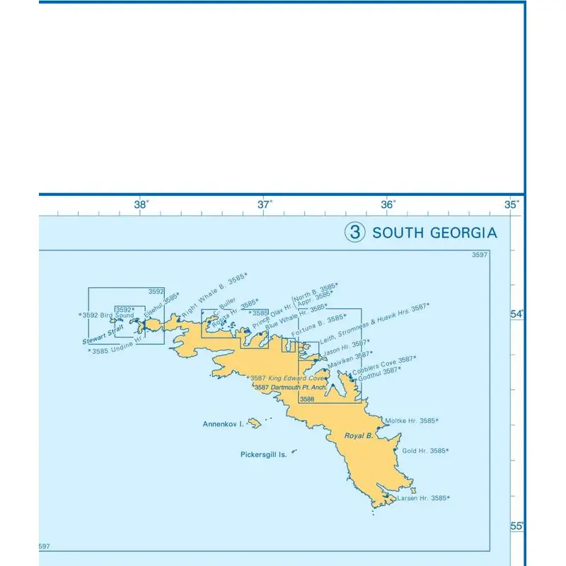 Admiralty Charts Antarctica, Falkland Islands And Islands In The Southern Ocean W 149-5