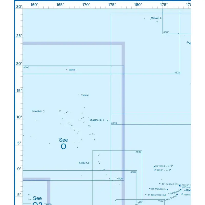 Admiralty Charts Central Pacific Islands P 117-3