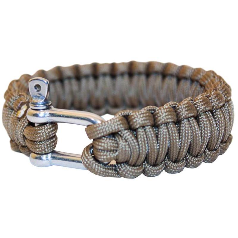 Bushcraft Paracord Bracelet with Metal Buckle-3