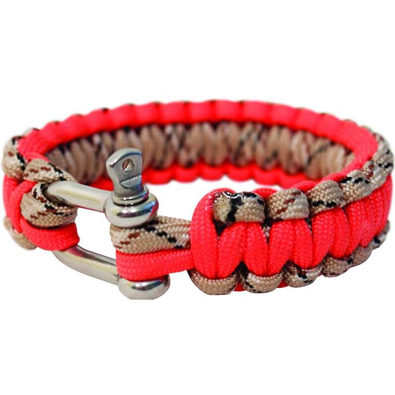 Bushcraft Paracord Bracelet with Metal Buckle-4