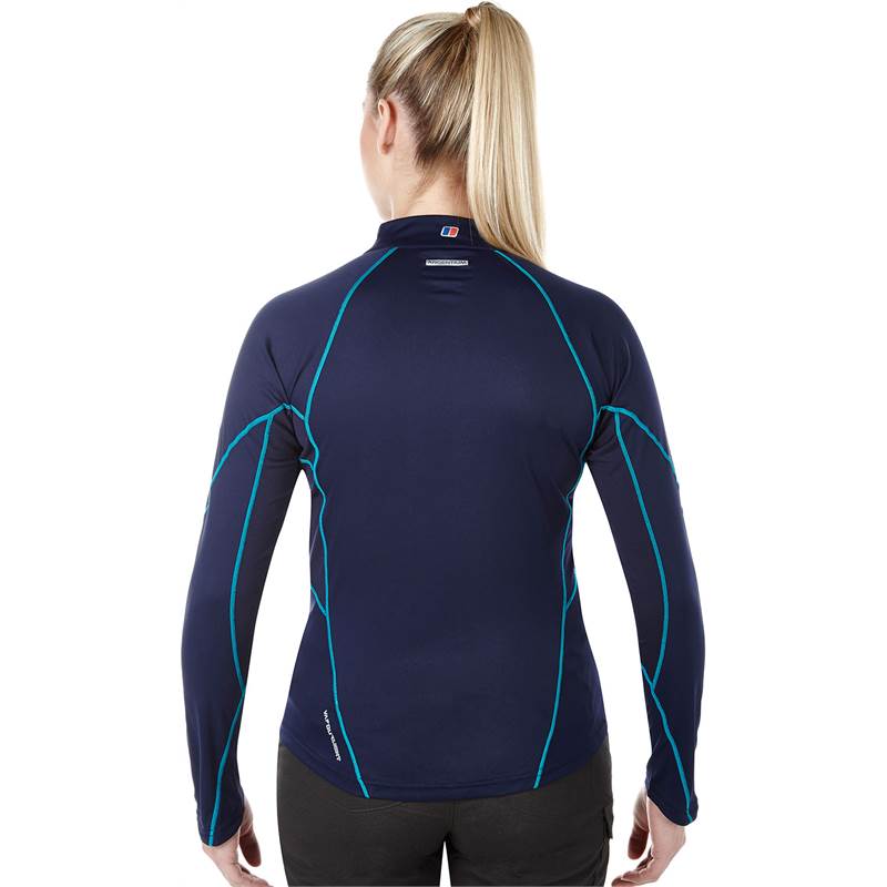 Berghaus Vapour Womens Long Sleeve Zip Neck Baselayer Top-2