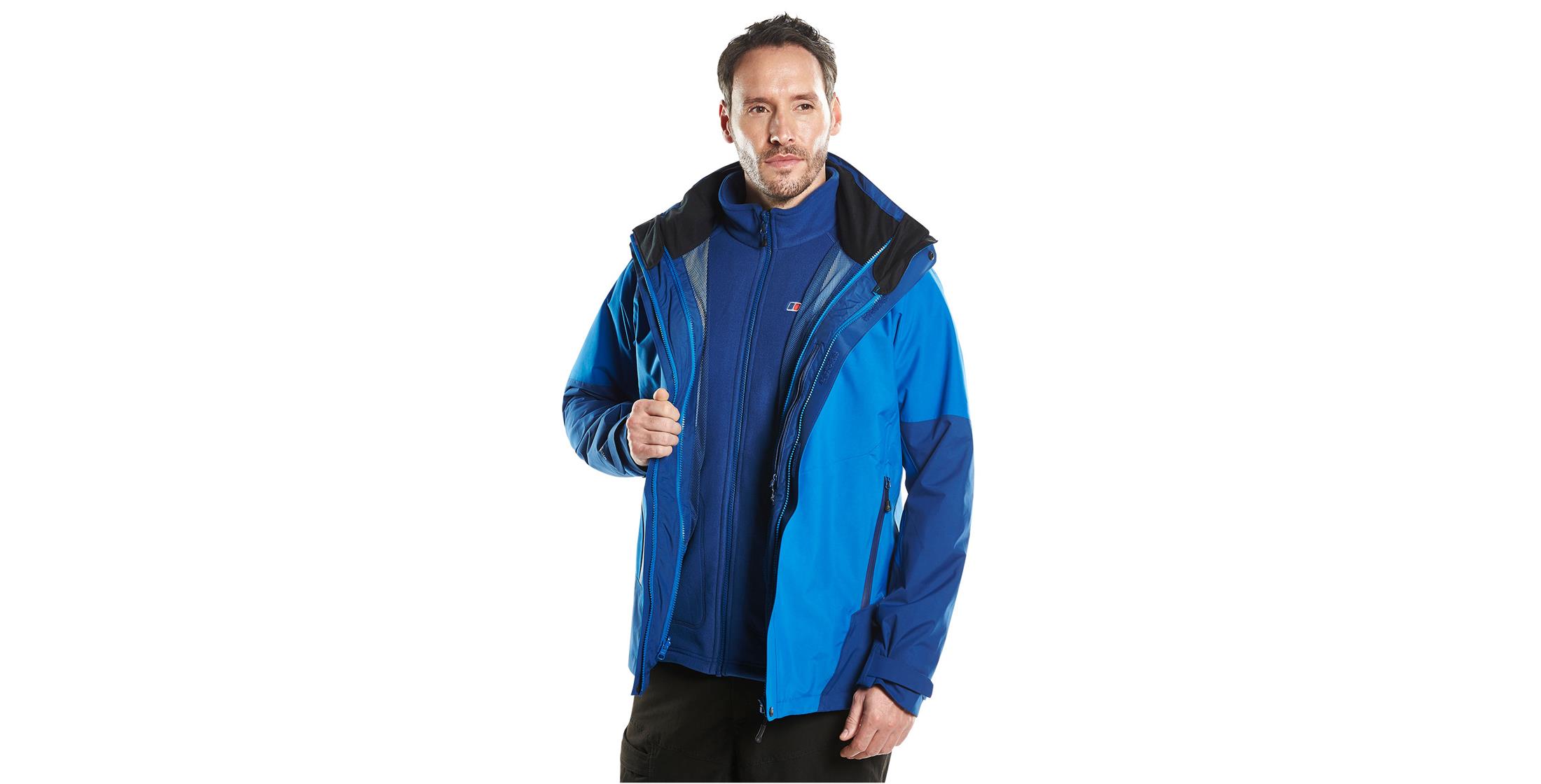 Berghaus Arran Mens 3 in 1 Waterproof Hydroshell Jacket
