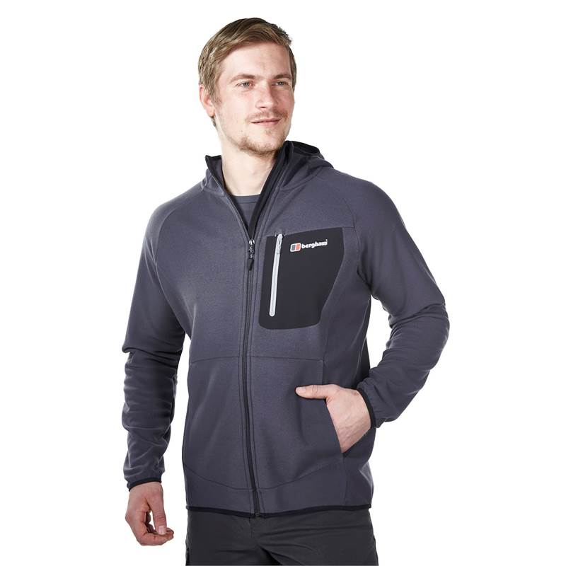 Berghaus Deception Hooded Full Zip Mens Fleece Jacket OutdoorGB