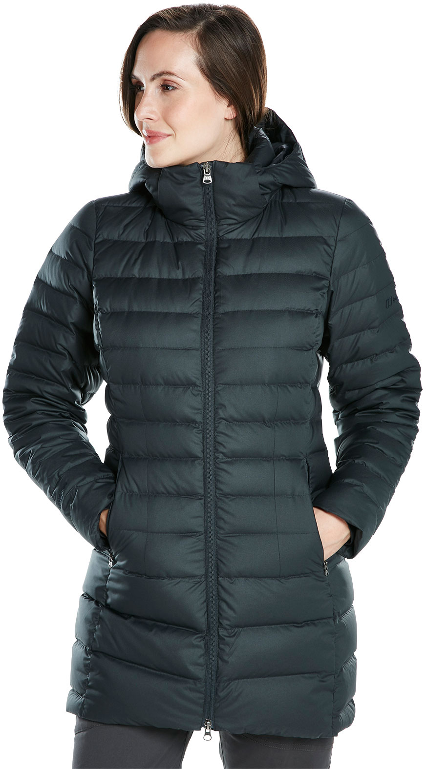 Women's long hudsonian down insulated jacket clearance
