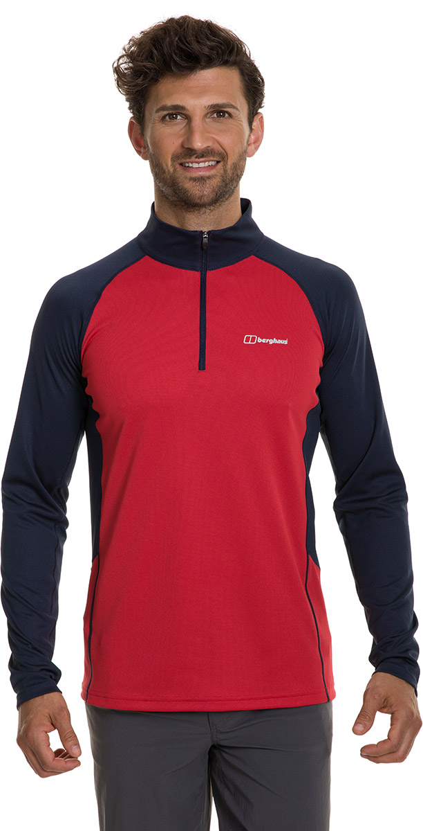 berghaus tech tee ls zip 2.0