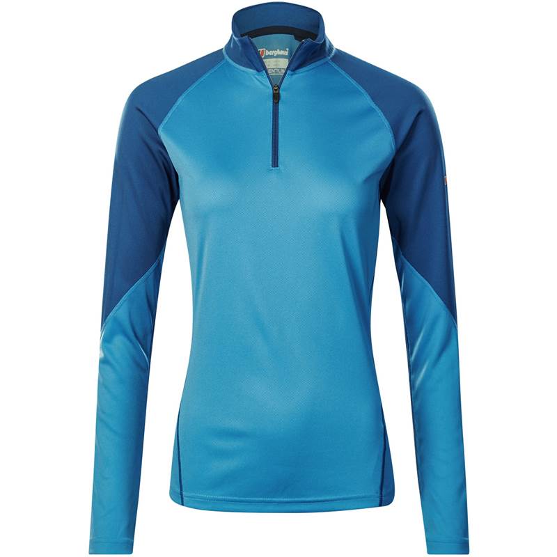 Berghaus Tech Tee 2.0 LS Zip Womens Top-1