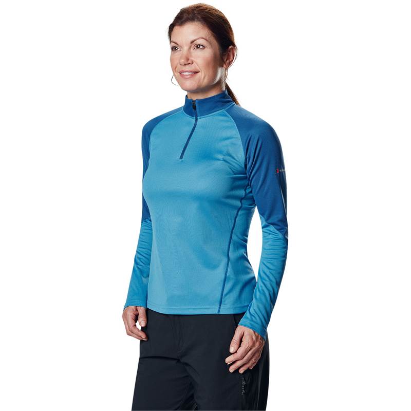 Berghaus Tech Tee 2.0 LS Zip Womens Top-2