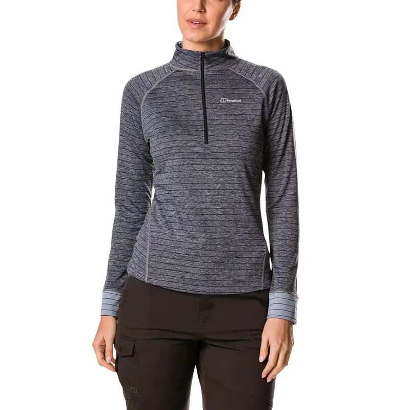 Berghaus Womens Thermal Tech Tee Long Sleeve Zip Top-2