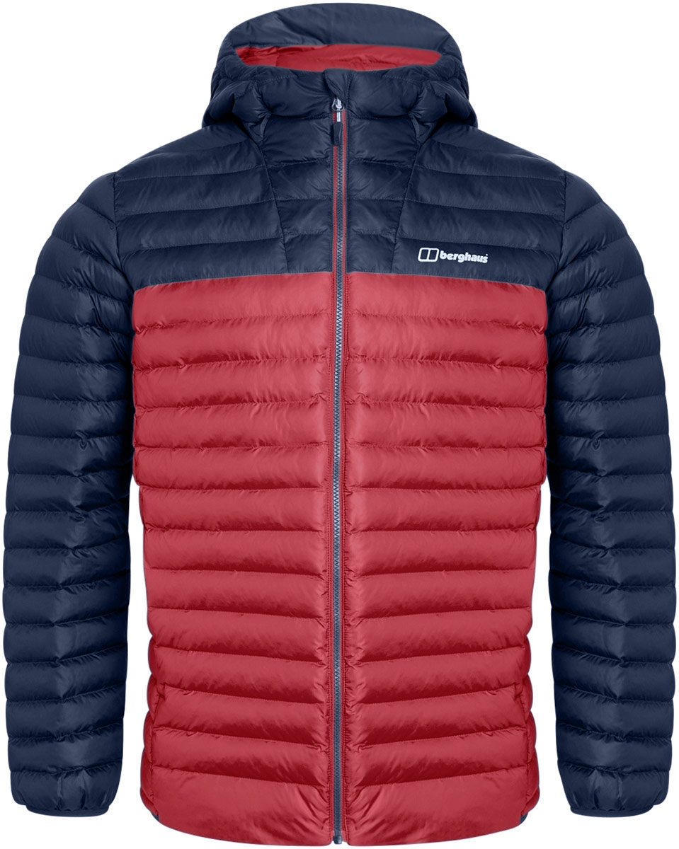 red stone island puffer
