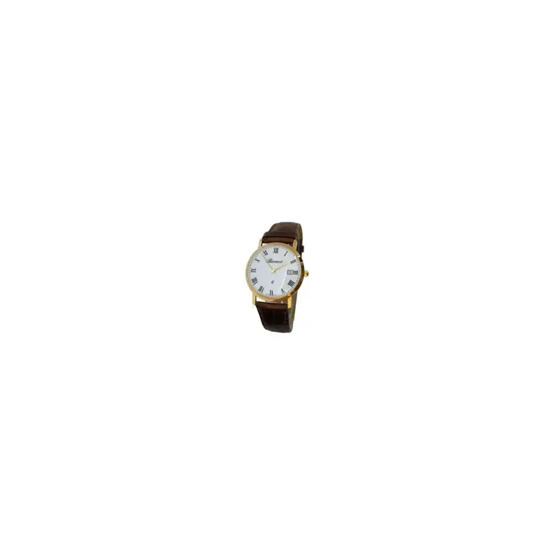 Bernex Gents 9-Carat Plain Roman Dial Watch-2