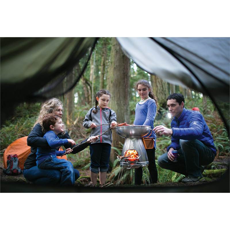 BioLite Wood Burning BaseCamp Stove with USB Charger and FREE FlexLight-4
