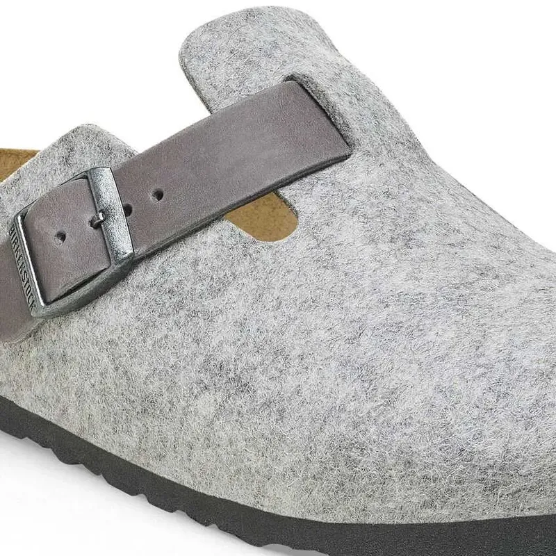 Birkenstock Boston Natural Leather-Felt - Regular-5