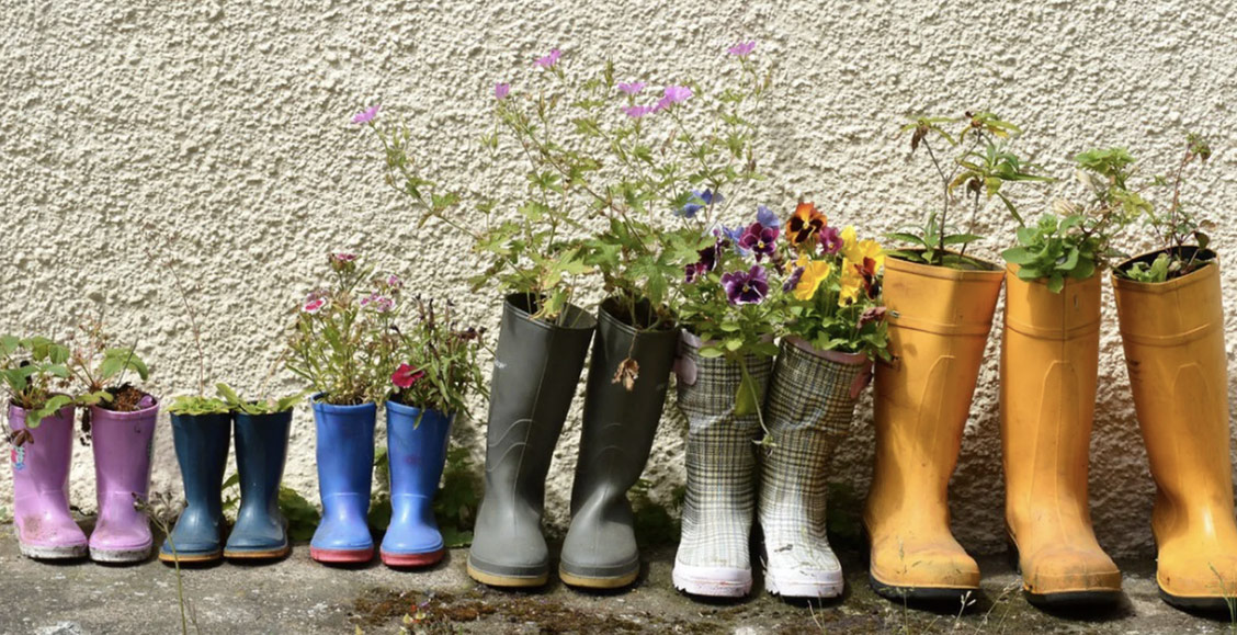 Get Gardening with a Welly Boot Planter