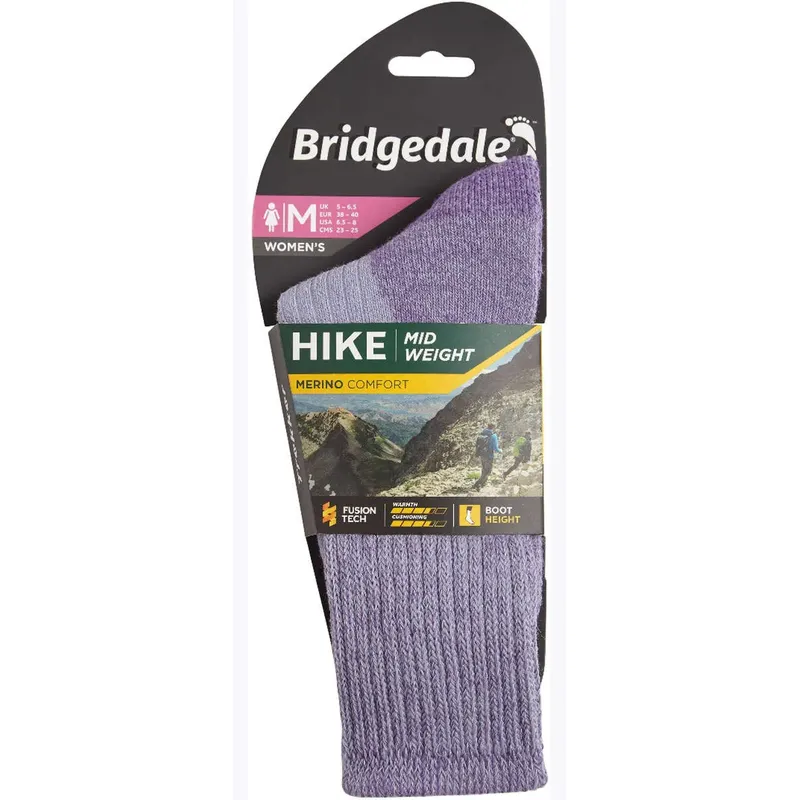 Bridgedale Hike Womens Midweight Merino Comfort Boot Socks-3