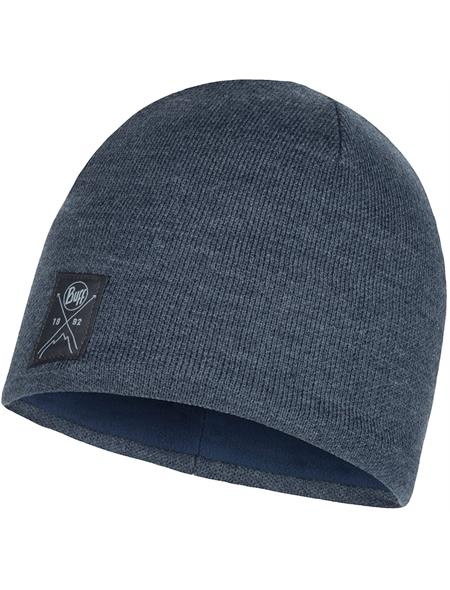 Buff Solid Knitted & Fleece Band Hat