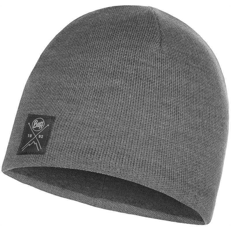 Buff Solid Knitted & Fleece Band Hat-1