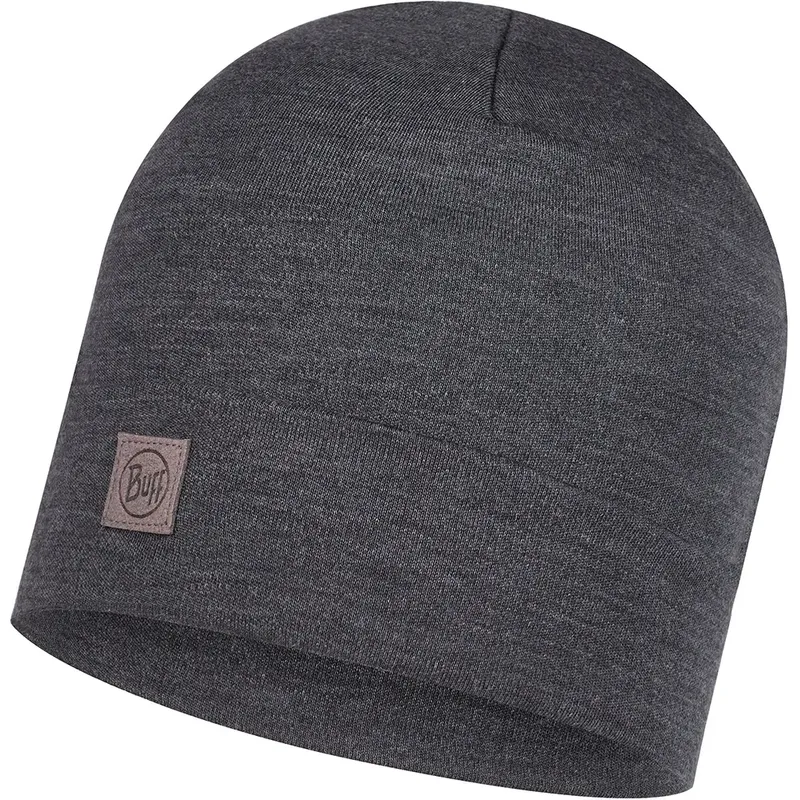 Buff Heavyweight Merino Wool Loose Beanie Hat.-3