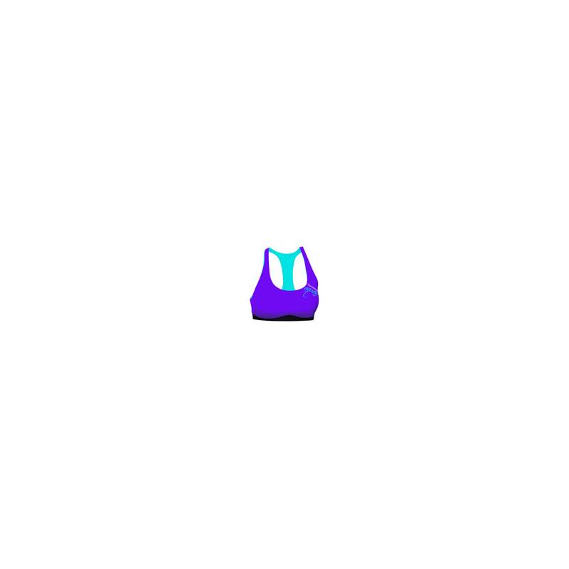 Camaro Womens Aqua Skin Bikini Top-2