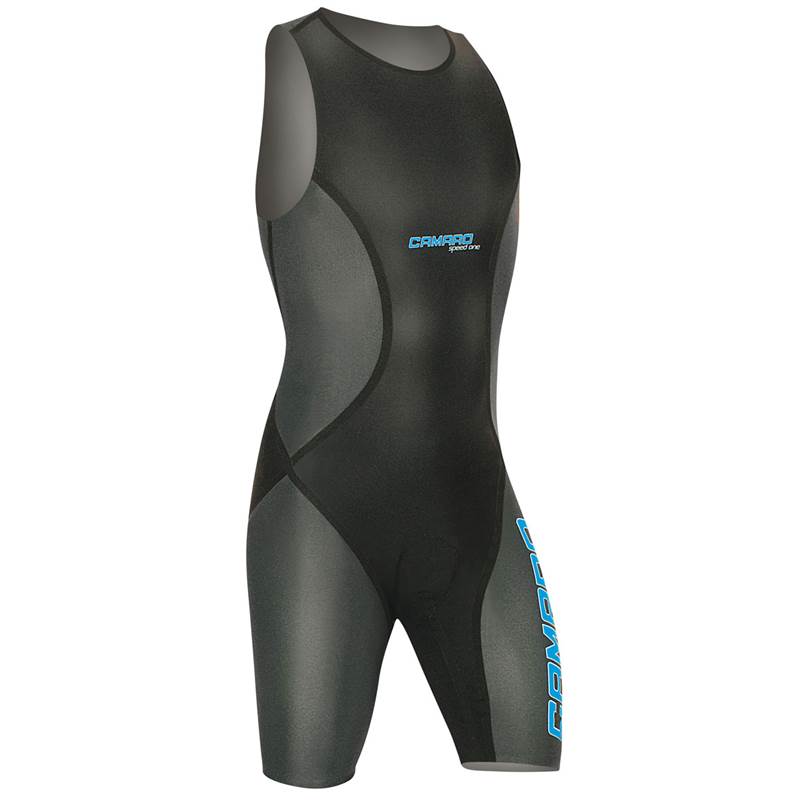 Camaro Speed One Seamless Compression Mono Mens Triathlon Shorty Wetsuit-1
