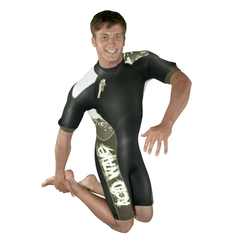Camaro Acid Wave Mens Shorty Wetsuit-4