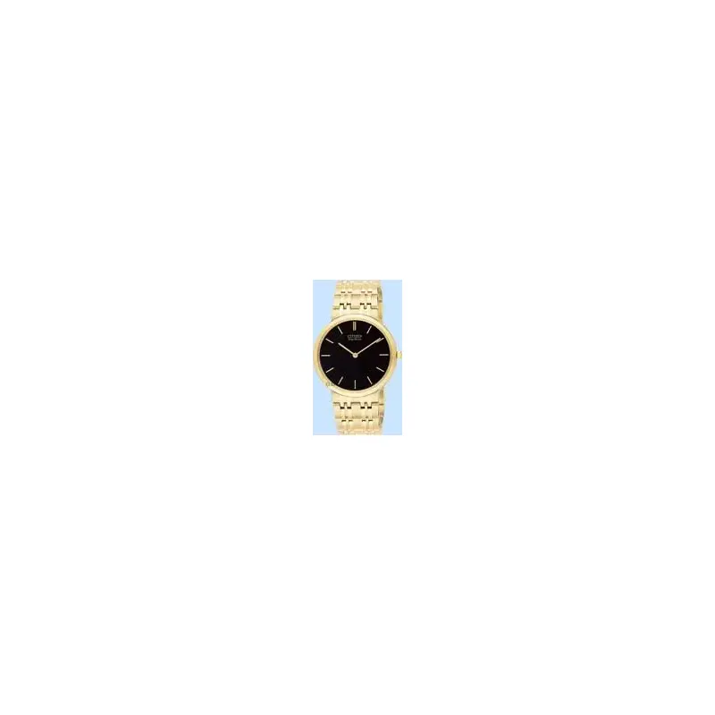 Citizen Eco-Drive Gold-Tone Stiletto Watch Black Dial Ar1052-58e-2