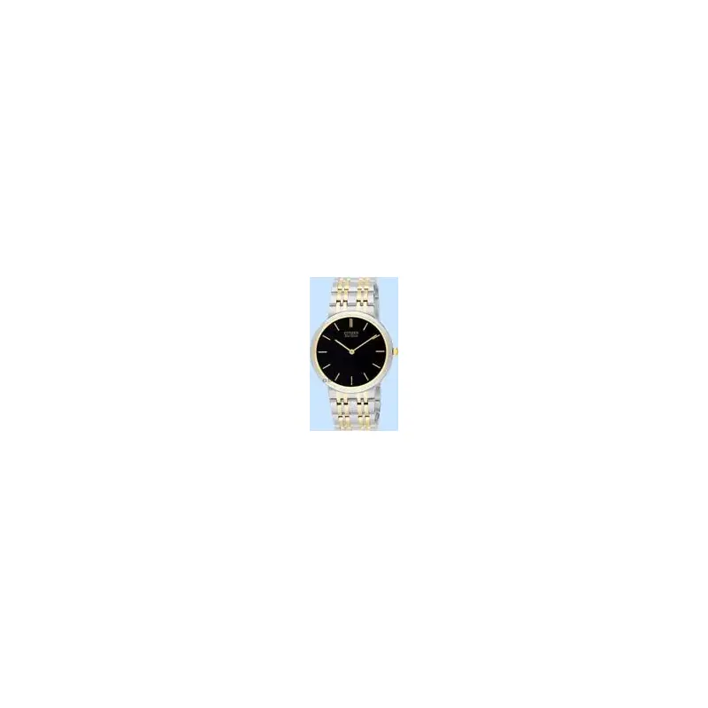 Citizen Eco-Drive Two-Tone Stiletto Watch Black Dial Ar1054-52e-2