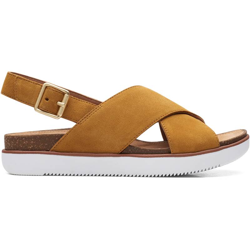 Clarks Womens Elayne Cross Sandals-3