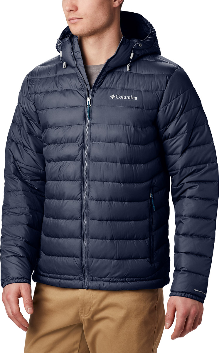 columbia powder lite mens hooded insulated jacket