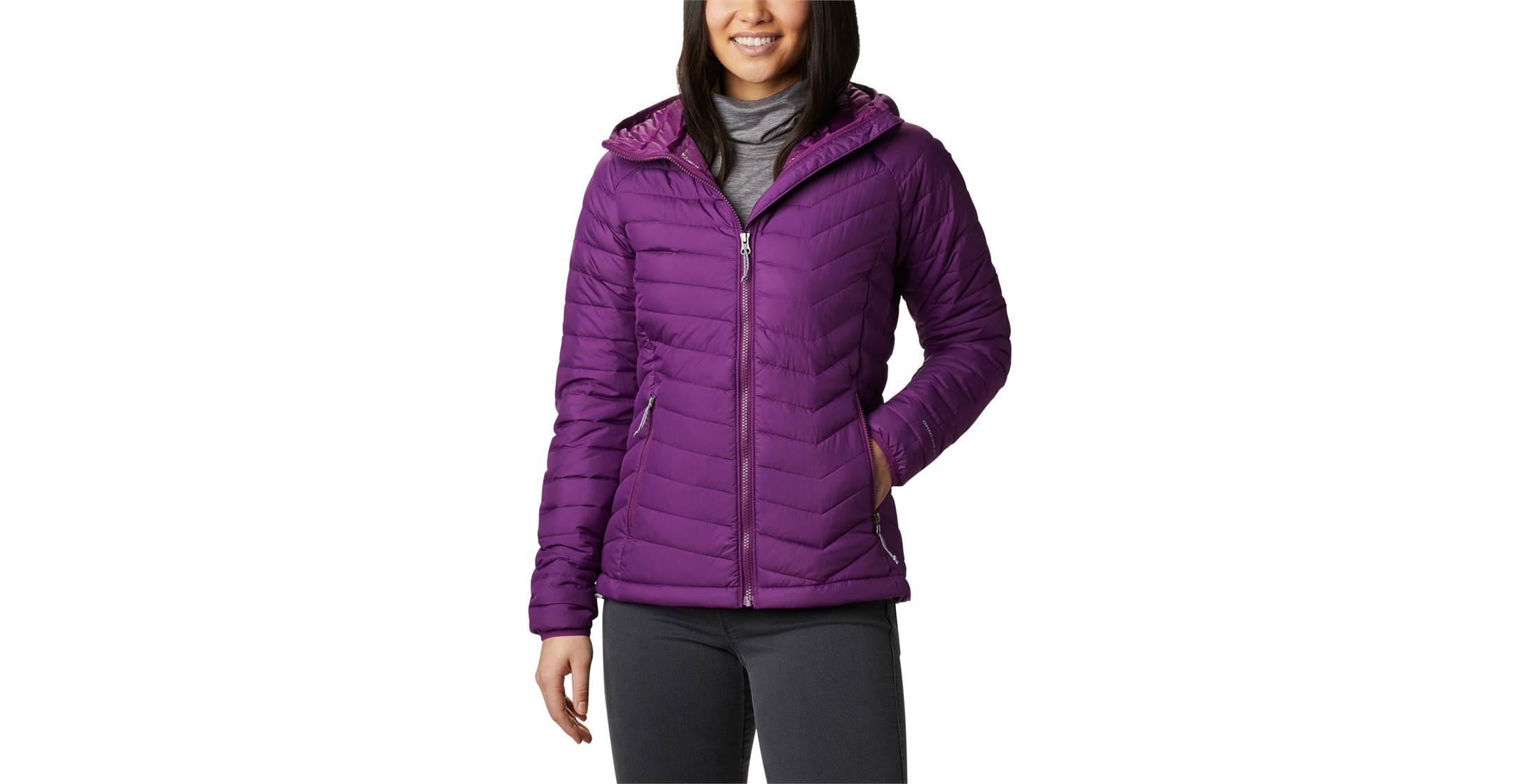 Columbia Powder Lite Womens Hooded Insulated Jacket OutdoorGB