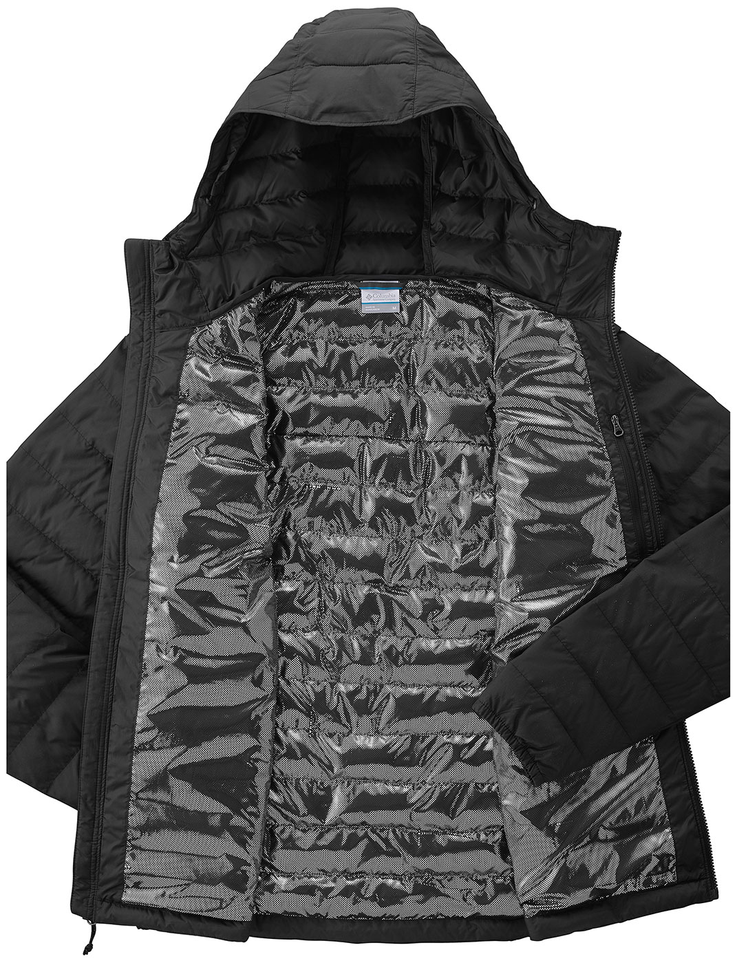 mens powder lite light hooded jacket