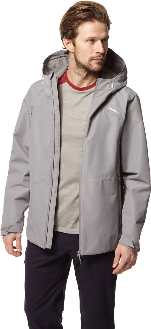 Red Sports Outdoors Full Zip Hooded Craghoppers Mens Balla Jacket Top