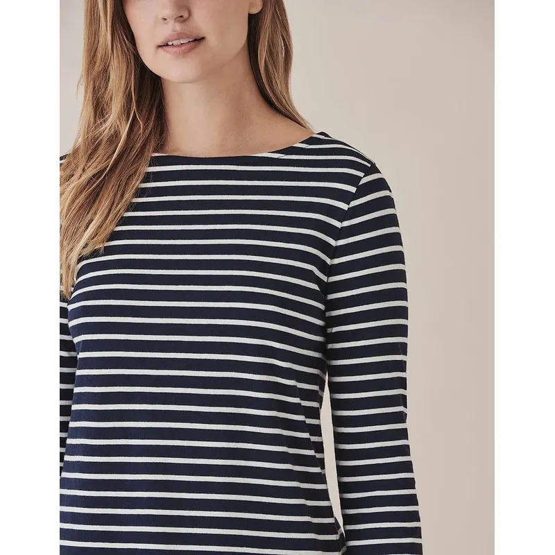 Crew Clothing Womens Essential Breton LS T-Shirt-2