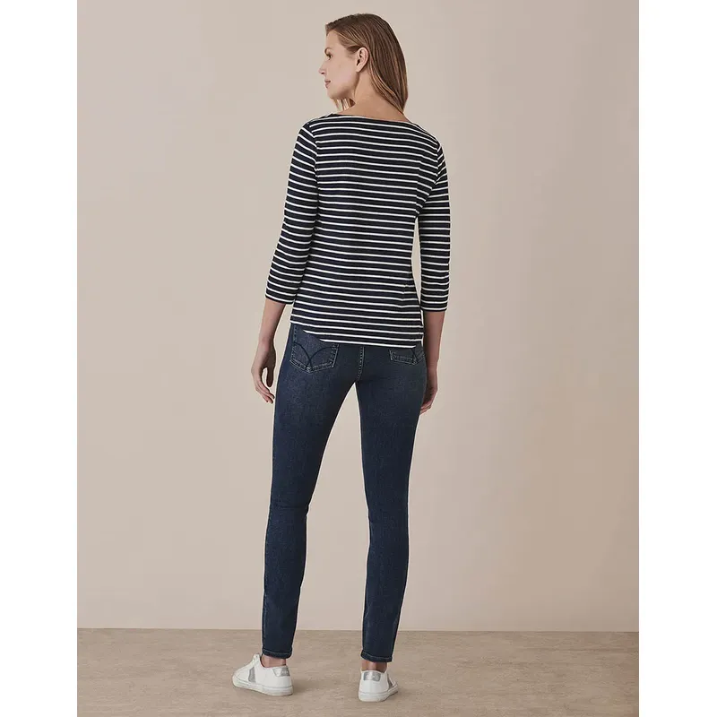 Crew Clothing Womens Essential Breton LS T-Shirt-4