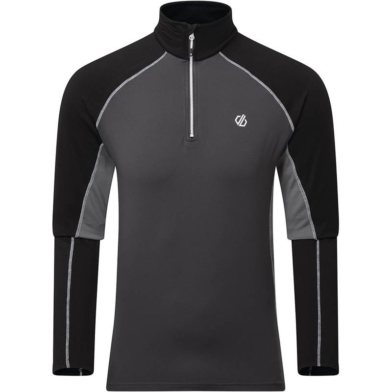 Dare2B Mens Interfused II Half Zip Stretch Midlayer Jacket-1