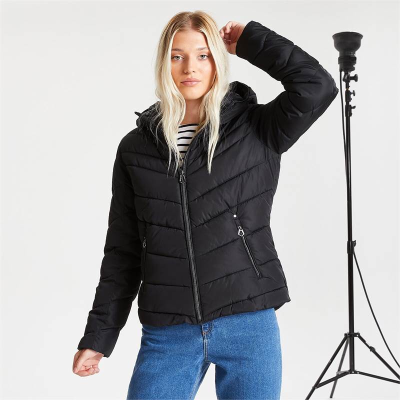 Dare2B Womens Reputable Hooded Insulated Luxe Jacket OutdoorGB