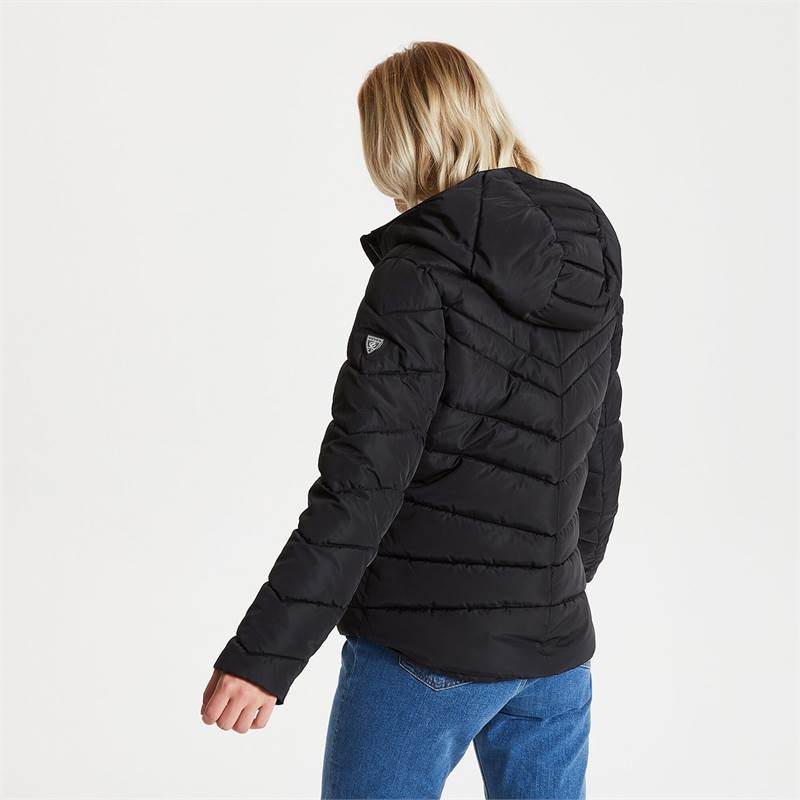 Dare2B Womens Reputable Hooded Insulated Luxe Jacket-5