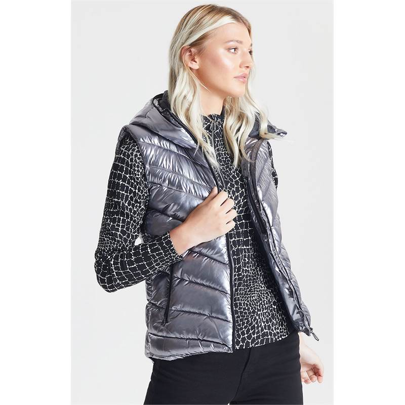 Dare2B Womens Complicate Quilted Hooded Luxe Bodywarmer-4